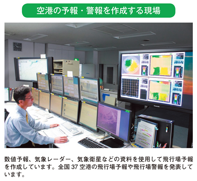 空港の予報・警報を作成する現場