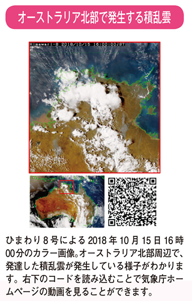 オーストラリア北部で発生する積乱雲