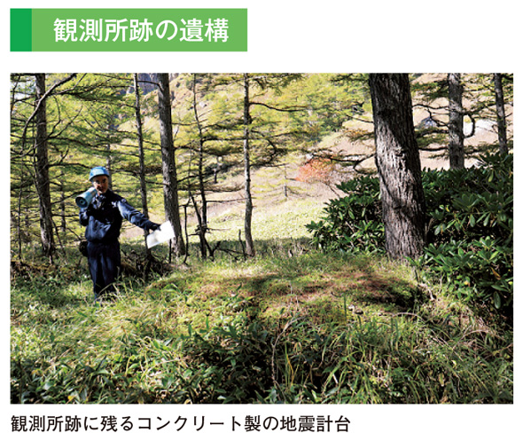 観測所跡の遺構