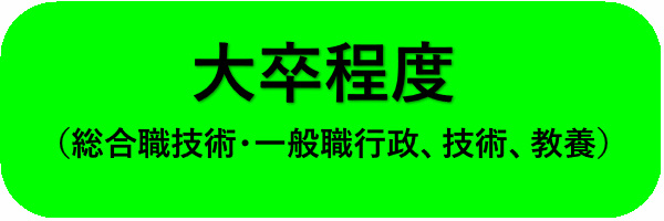 大卒程度採用情報