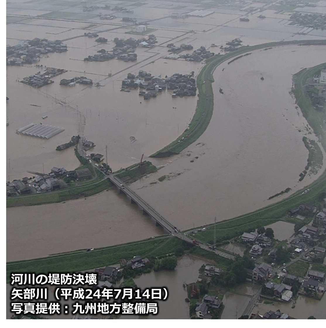 洪水災害の例