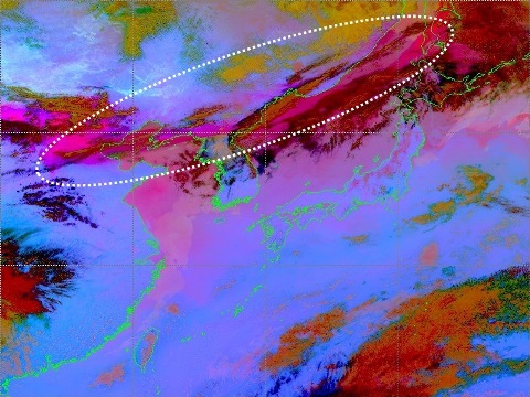 2018年3月28日15時のダスト画像