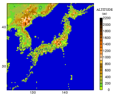 標高の図