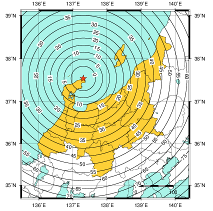 緊急地震速報の発表状況