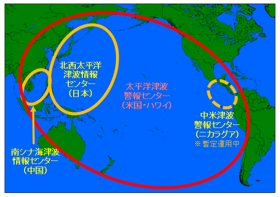 太平洋における津波防災体制