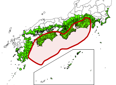 南海トラフ地震防災対策推進地域